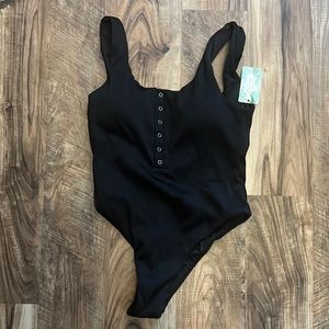 BRAND NEW WITH TAGS BLACK ONE PIECE SWIMSUIT